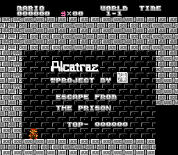 Super Mario Bros - Alcatraz Title Screen